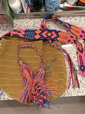 Wayuu tribe olive green bag
